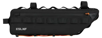 Produktbild von Fahrradtasche für das Oberrohr – Mountainbike-Rahmentasche mit 2,6 l Fassungsvermögen, regensichere Seitentasche für Snacks, leicht zugänglicher Stauraum, schwarz, Einheitsgröße