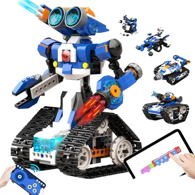 Produktbild von STEM-Roboter-Kit, 6 Modelle, Interaktive Programmierung, Roboter J (480 Stück)