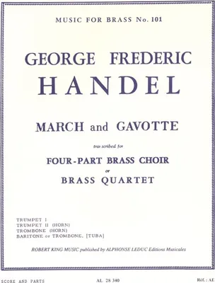 Produktbild von March and Gavotte for brasschorus (trumpet, horn, trombone, tuba)