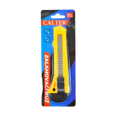 Obrázek produktu pro Zalamovací nůž, 150 x 25 mm, žlutý