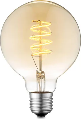 Produktbild von Lucande LED-Lampe E27 G95 4W 2.700 K dimmbar amber