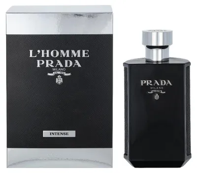 Produktbild von Prada L'Homme Intense, Männer, 100 ml, Nicht nachfüllbare Flasche, Spray, ALCOHOL DENAT, AQUA (WATER), PARFUM (FRAGRANCE), COUMARIN, LINALOOL, ETHYLHEXYL METHOXYCINNAMATE,...
