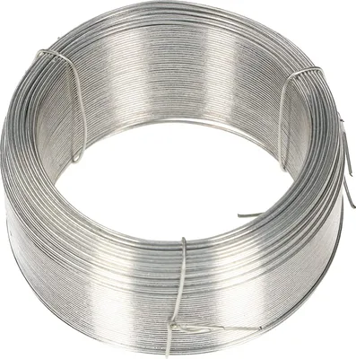 Immagine prodotto di KOTARBAU® Filo da giardino 0,8 mm 100 m Filo per piante Filo per l'artigianato Filo per legatura Filo di tensione Filo per recinzione per legare le piante argento zincato