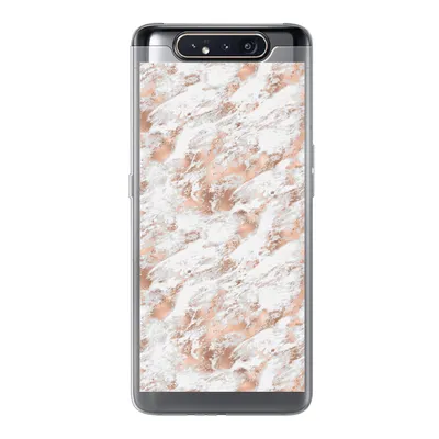 Produktbild von MuchoWow® Handyhülle Schutzhülle Hülle für Samsung Galaxy A80 Roségold - Muster - Marmor - Luxus Silikon Softcase Handy Hülle - Schutzdeckel