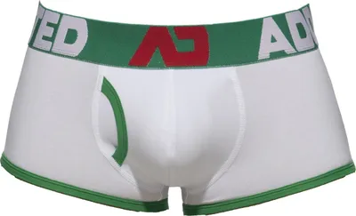 Immagine prodotto di ADDICTED Tronco aperto in cotone bianco/verde - 1x Taglia XL