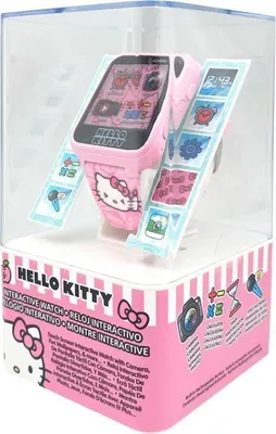 Immagine prodotto di Orologio interattivo per bambini Hello Kitty & Friends, analogico e digitale, 6 giochi, foto e video, HK50129, ricarica USB