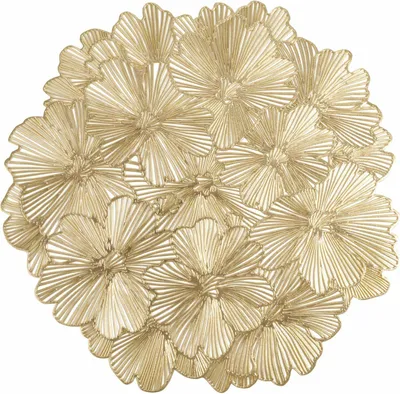Productafbeelding van Eurofirany tafelset, onderzetters, 38 cm, rond, goud, decoratief