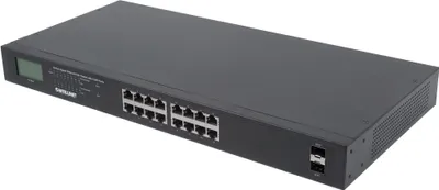 Zdjęcie produktu dla Intellinet 561259, Nie zarządzany, Gigabit Ethernet (10/100/1000), Pełny dupleks, Obsługa PoE, Możliwości montowania w stelażu