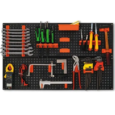 Obrázek produktu pro Stěna na nářadí s uchyty K-NTB1 800x240mm, Plast