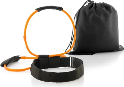 Produktbild von Fitness Gürtel mit Widerstandsbändern für Beine und Po-Training, platzsparend, kompakt