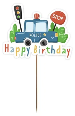 Produktbild von Polizei Party Kuchendekoration