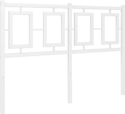 Produktbild von vidaXL Ersatz-Kopfteil Metall Weiß 120 cm