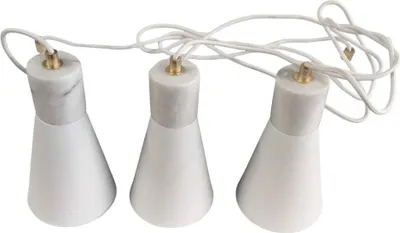Produktbild von Paulmann Neordic Ivar Pendelleuchte max 3x20W E27 Weiß matt 230V Metall/Marmor