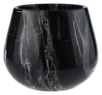 Produktbild von Elegante Marmorkiste in Schwarz, 15x15x16 cm