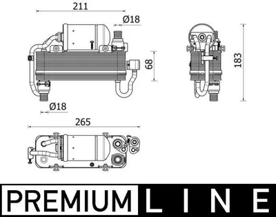 Produktbild von MAHLE AC 960 000P Kondensator Klimaanlage Klimakondensator für BMW 5 Touring (G31) +Trockner