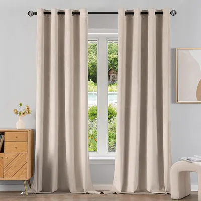 Produktbild von 100% Verdunkelungsvorhang - Samtvorhang - Thermisch - 2 Paneele - 140 x 260 cm