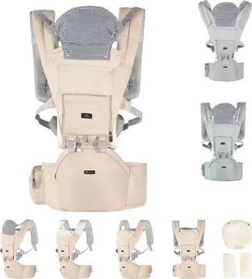 Immagine prodotto di Cangaroo marsupio Ivy pancia e schiena cintura di trasporto regolabile dai 5 mesi beige