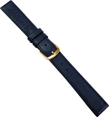 Produktbild von Hirschleder Ersatzband Uhrenarmband Leder Dunkelblau Handgenäht 20687G, Stegbreite:12mm