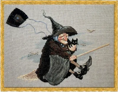Immagine prodotto di Schema per il conteggio della carta a punto croce Nimue "Baba yaga", 109G