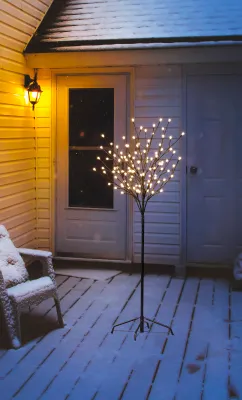 Immagine prodotto di Bonetti Albero di luce LED illuminato bianco catena di rami luminosi 108 LED 120 cm