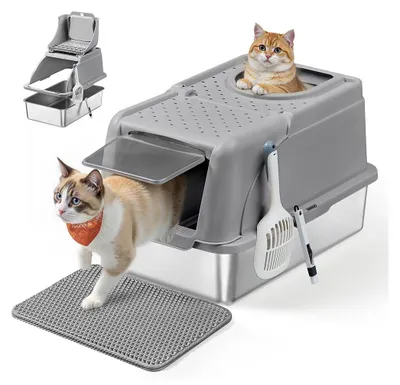 Image de Litière pour chat – Litière pour chat – Litière pour chat – stable – 61 x 41 x 36,5 cm