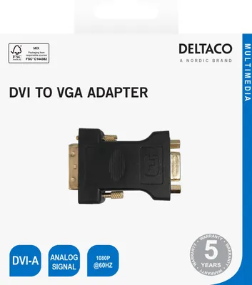 Immagine prodotto di Adattatore DVI-A - VGA, nero