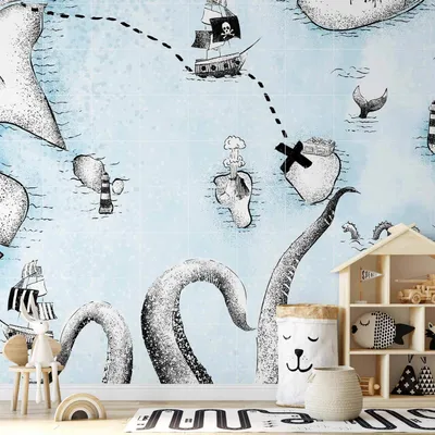 Produktbild von Vlies Fototapete - Treasure Map 100x70 cm Für Kinder e-A-0150-a-a