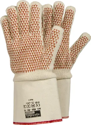 Produktbild von Ejendals TEGERA 484, Werkstatthandschuhe, Rot, Weiß, Erwachsener, Erwachsener, Unisex, Baumwolle, Nitril