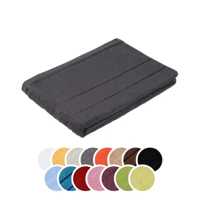 Produktbild von liebling Duschtuch, 100% Baumwolle, Serie Potsdam, 70 x 140 cm, 60 Grad waschbar, trocknergeeignet, Farbe: anthrazit