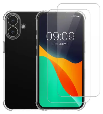 Produktbild von kwmobile KLB000026HE001C, Cover, Apple, iPhone 16, Transparent