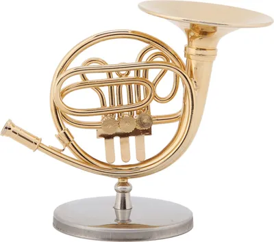 Obrázek produktu pro Miniaturní lesní roh,Ornament lesního rohu,Ornamenty nástrojů,Model nástroje,Miniaturní nástroje