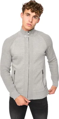 Produktbild von Crosshatch - "Birchin" Pullover Durchgehender Reißverschluss für Herren BG1902 (S) (Grau)