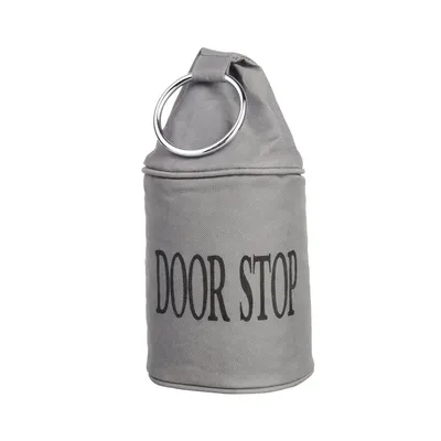 Produktbild von Esschert Design Türstopper Hellgrau mit schwarzem Aufdruck Door Stop