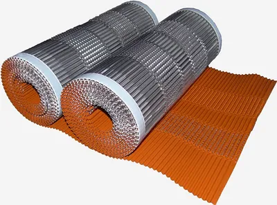 Image de Closoir de Faîtage Souple Ventilé Tout Aluminium 400mm X 5ml Rouge - 2 Rouleaux