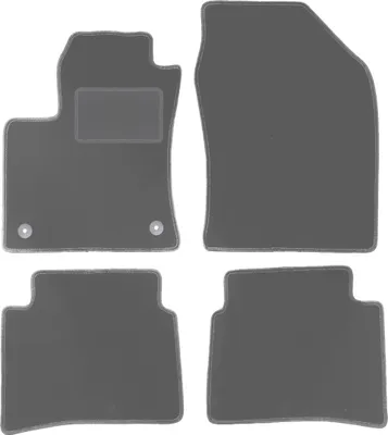 Zdjęcie produktu dla Dywaniki samochodowe grafit do Toyota Prius IV (2017-) hatchback welurowe, grafitowe