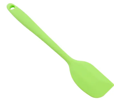 Produktbild von Silikonspatel, lebensmittelecht, hochhitzebeständig, antihaftbeschichtet, Küchenutensilien, Kochgeschirr zum Kochen, Backen, Grün
