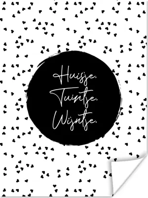 Produktbild von MuchoWow® Poster Zitate - Cottage. Garten. Wein. - Wein - Text 90x120 cm - Wohnzimmer
