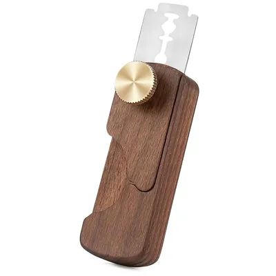 Produktbild von Brotmesser aus Holz, handgefertigtes Sauerteigmesser, Brotschneider für selbstgebackenes Brot, Brotmesser,Teigmesser zum Ritzen von Baguette & Brot