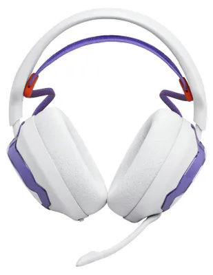 Produktbild von JBL Quantum 650 Wireless Over-Ear-Gaming-Headset, weiss/violett