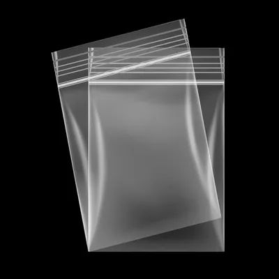 Productafbeelding van Verpakkingszakken met sluiting - Geschikt voor voedingsmiddelen en herbruikbaar - Voor het n van producten - Transparant, 152 mm x 229 mm, 100 stuks