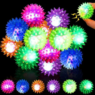 Productafbeelding van Egels - Set van 12 - Lichtgevende ballen - Lichtgevende speelgoed - Kinderen - Zachte kinderen - Geschenken