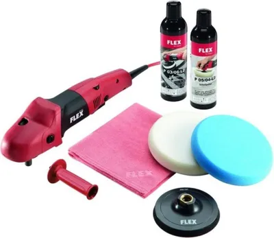Produktbild von Flex Polierer PE 14-3 125 Set Poliermaschine 1400 Watt mit Zubehör, 407.569