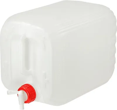 Produktbild von Wasserkanister 3er Set, je 10 Liter, Trinkwasserkanister mit Deckel und Auslaufhahn