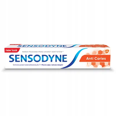 Image de Sensodyne dentifrice anti-carie, 75 ml - Protection efficace contre les caries pour les dents sensibles