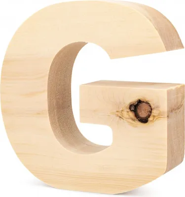 Produktbild von Buchstabe aus Zirbe G