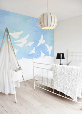 Produktbild von Coloray Fototapete 152x104 cm Latextapete Magicstick - Birds Pastell.