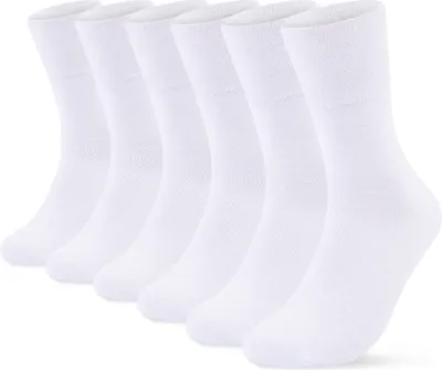 Produktbild von Gesundheitssocken 6 Paar Herren & Damen Socken ohne Gummi und ohne Naht Diabetiker geeignet - 26813 Weiß 43-46