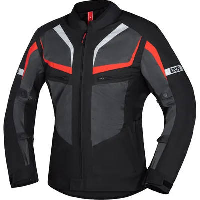 Produktbild von IXS Gerona-Air 1.0 Motorrad Textiljacke (Black/Grey/Red,M)