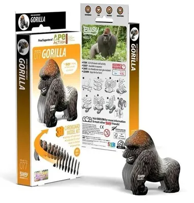 Immagine prodotto di Il gorilla Eugy. Puzzle ecologico 3D - Eugy