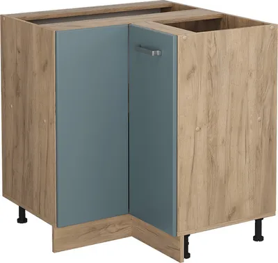 Produktbild von Eckunterschrank Vicco R-Line Blau-Grau 75.6 cm ohne Arbeitsplatte, Model 41101